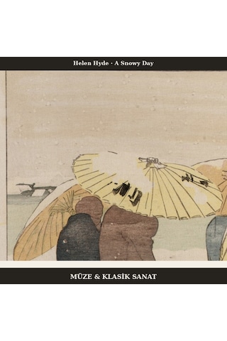 Helen Hyde A Snowy Day 1901 Poster, İllüstrasyon Duvar Tablosu Çerçevesiz
