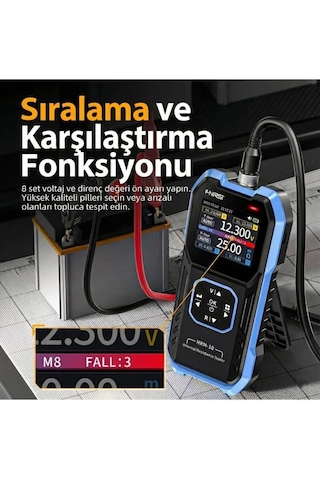 Fnırsı Hrm-10 Akü Voltajı Dahili Direnç Test Cihazı