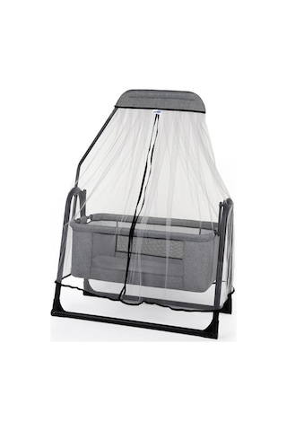 TommyBaby Sude Tüllü Sepet Beşik Sallanabilir Bebek Beşiği Tüllü Beşik