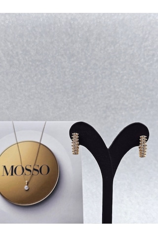 Xuping Pırlanta Model Rosegold Çelik Küpe Altın