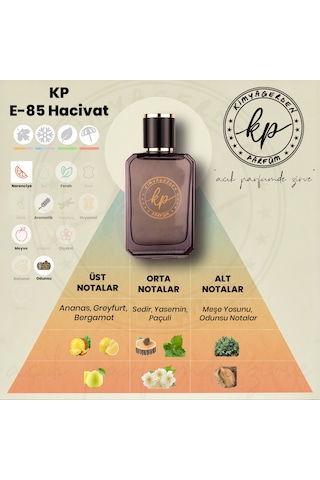 Kimyagerden E-85 Açık Parfüm Çeşitleri 50 ML