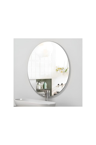 60 Cm X 40 Cm 4 Mm Elips Ayna Gerçek Gümüş Ayna 1 Adet