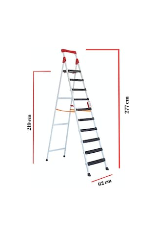 Ze Zigana Ev Gereçleri Elegance 9+1 Geniş Basamaklı Kolay Taşıma Aparatlı Merdiven