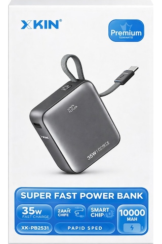 Mi 14t Pro Uyumlu 10000 Mah 35w Hızlı Şarj Powerbank Siyah