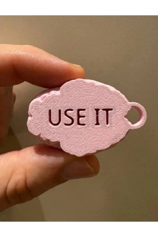 Beyin Şeklinde Anahtarlık - Brain Keychain Use It
