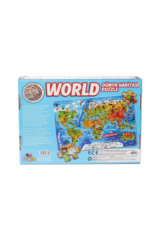 7375 Dünya Kültür Haritası Puzzle -totteriq Standart