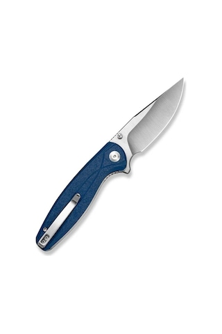 Sencut Vyrce Blue Shredded G10 Handle Satin Finished D2 Blade Çakı Mavi