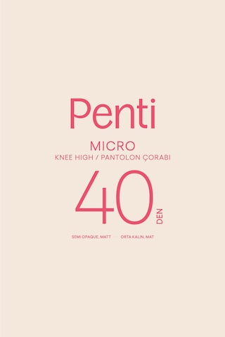 Penti Mıicro 40 Pantolon Çorabı