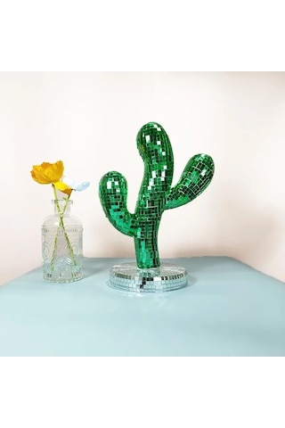 Tongxida Treasure 1 Adet Ev Festivali Dekorasyon Retro Disko Kaktüs Süs