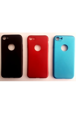 Apple Uyumlu iPhone 8 Yumuşak Slikon Kılıf Ve Cam Ekran Koruyucu (482739802)