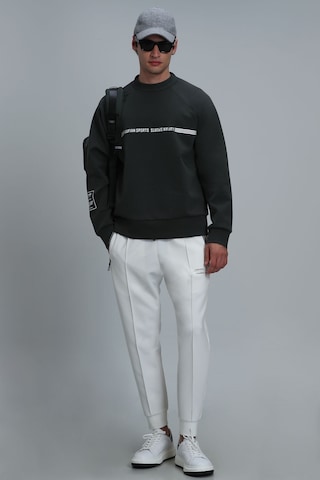 Lufian Erkek Sweat 112030119 Koyu Yeşil