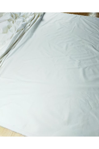 Ekru Renkte Pamuklu Kumaş En 140 Cm X Boy 180 Cm -10360 Ekru