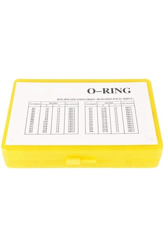 Unıversal Oring Seti Siyah 30 Tip - 386 Adet