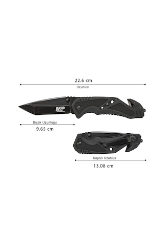 Smith Wesson M&p Tanto Black Survivor Rescue Knife Carbon Taktik Kamp Çakı Swmp11bcp Siyah
