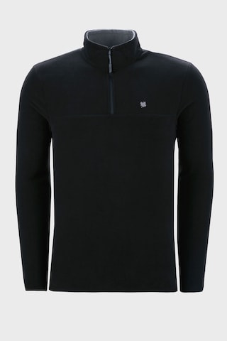 Buratti Slim Fit Anti-Pilling Tüylenme Yapmayan Bato Yaka Kışlık Şardonlu Erkek Polar 5906001 Siyah
