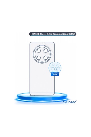 Schitec Honor X9c Uyumlu Arka Yüzey Hidrojel Koruyucu Film 66947966