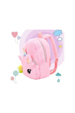 Three Beans Unicorns Karikatür Okul Kitap Çantası Kız Kadın Kürk Sırt Çantası Anaokulu Sevimli Çanta Seyahat Çocuk Schoolbag Çocuklar Hediye Kitap Çantası Pembe W9bh2x Pembe