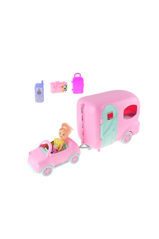 Cindy Bebek Oyuncak Karavan Arabası Karavanı Aksesuarları 6 Parça