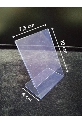 50 Adet Pvc Etiketlik A7 Ayaklı Föylük 10x7,5 Cm Stand İsimlik