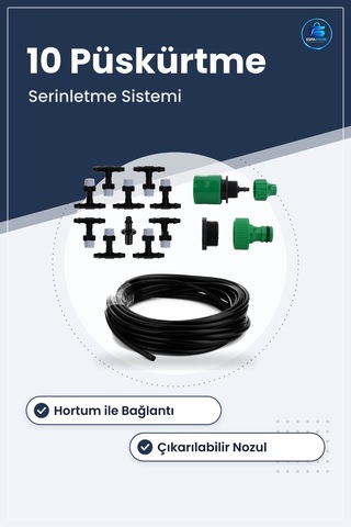Açık Alan Serinletme Ve Nemlendirme Sistemi Balkon Veranda Kamely