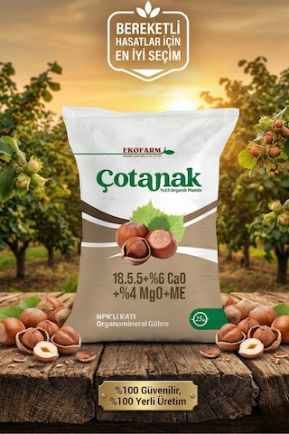 Ekofarm Çotanak 18.5.5+6 Cao+4 Mgo+15 Hf+me -%15 Organik Madde Npk'lı Gübre 25 Kg 25 KG