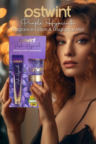 Ostwint Purple Hyacinth Vücut Spreyi 200ml & Vücut Kremi 50ml Set - Mor Sümbül Ve Çiçeksi Parfüm Kok