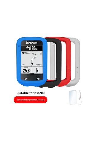 Reedark Bsc200/300 Gps Bisiklet Bilgisayarı Koruması - Su Geçirmez Silikon Kılıf, Darbeye Dayanıklı, Renkli Tasarım + Hd Cam Filmi Siyah Diğer