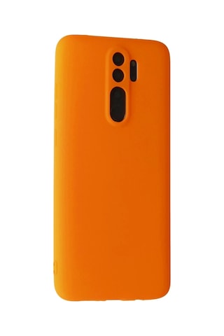 Xiaomi Redmi Note 8 Pro Kılıf First Silikon - Turuncu -