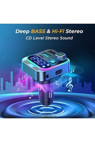 Didadodo Joyroom Jr-cl16 48w Bluetooth 5.0 Araç Kablosuz Fm Verici Gümüş, Güçlü Kullanıcı Deneyimi