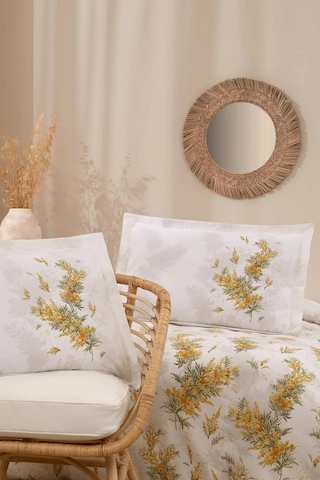 Özdilek Çift Kişilik Ranforce Nevresim Takımı Nilotica Sarı Çok Renkli