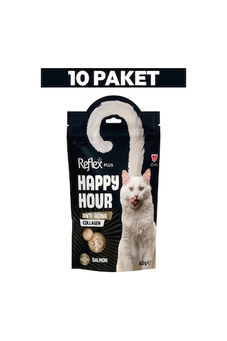 Happy Hour  Collagen Yetişkin Kediler İçin Ödül Maması 10 X 60gr