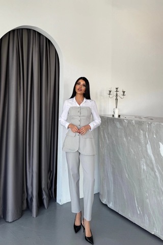 Defymoda Tasarım Takım - Gri Gri