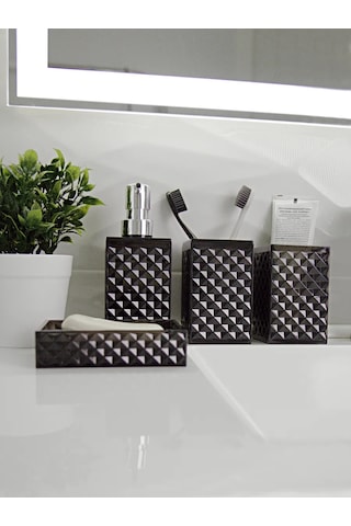 Masteriska Banyo Aksesuarları Seti 377469254 Siyah