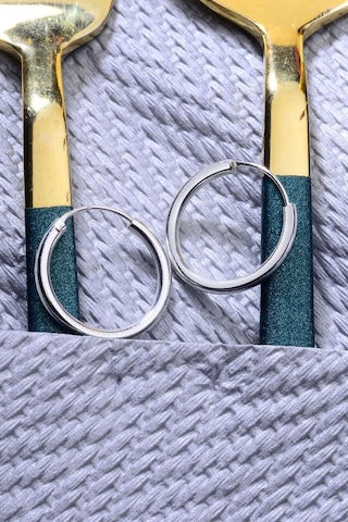 925 Ayar Gümüş Trend Halka Küpe 2mm - 20mm Gümüş