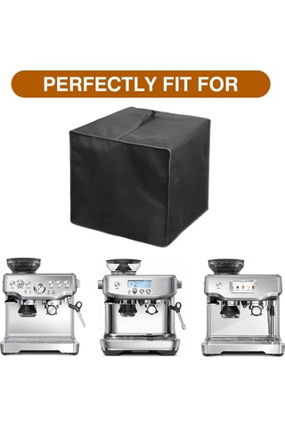 Dolıty Kahve Makinesi Toz Kapağı, Tezgah Üstü Cihazlar Için Siyah