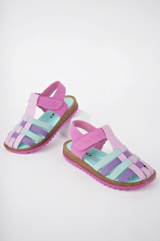 Muggo Rapunzel Garantili Günlük Ortopedik Hafif Taban Cırtlı Kız Çocuk Sandalet 001