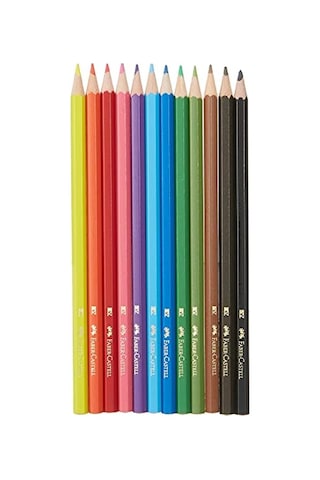 Faber-castell Karton Kutu Renkli Boya Kalemi, 12 Renk, Yumuşak Ve Canlı Renkler, Kolay Açılır, Kırılmaya Dayanıklı Uçlar, Uç Kırılmasına Karşı Dayanıklılığı Artıran Özel Yapıştırma Sistemi 124-Pembe