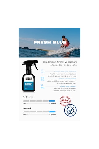 Dashu Solution Perfume Deo Body Spray Fresh Blue