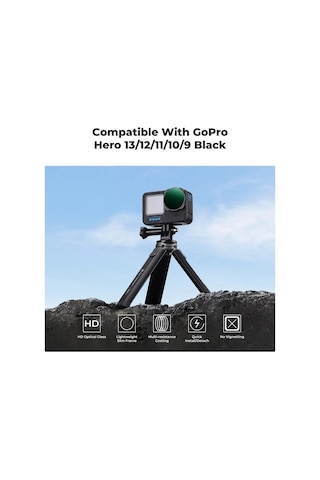 K&f Concept Gopro Hero13/hero12 Black Için Nd32-512 Filtre Hero13/12/11/10/9