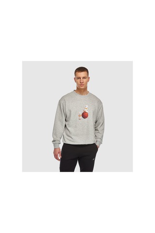 New Balance Mnc3411 Gri Erkek Sweatshirt Gri