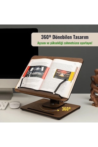 Kitap Okuma Standı Katlanabilir 360º Dönebilen