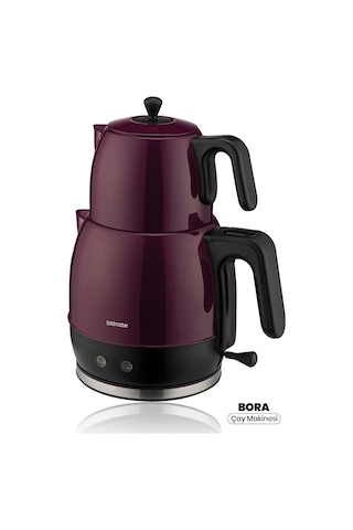 Bora 2200 Watt Xl Damlatmayan Ağız Tasarımlı Paslanmaz Çelik Çay Makinesi Ve Su Isıtıcısı Çok Renkli