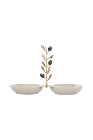 Mudo Home Olıve İkili Dekoratif Sunumluk 25x112x18 Cm