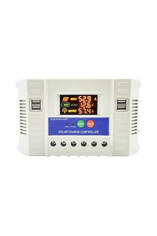 Powermaster Pm-60a 12v 24v 36v 48v 60a 4 Usb'li Dijital Otomatik Solar Güneş Enerjisi Şarj Regülatörü