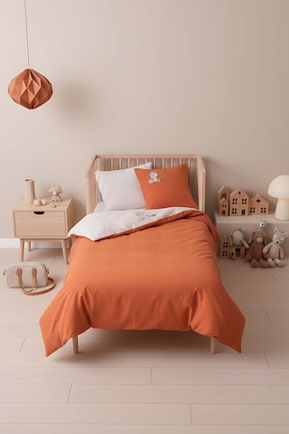 Cuddly Nakışlı %100 Pamuklu Bebek Nevresim Takımı Çok Renkli