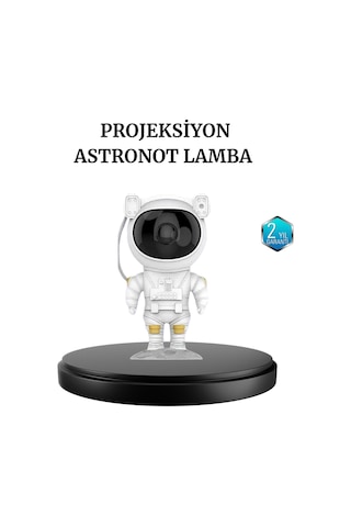 Astronot Projeksiyon Lambası Bluetooth Müzikli Ve Uzaktan Kumandalı Çok Renkli