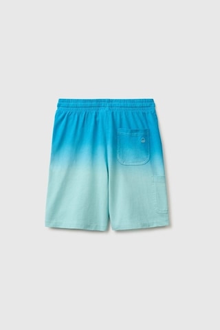 United Colors Of Benetton Erkek Çocuk Turkuaz Mix Arka Cebi Logo Detaylı Beli İpli Bermuda Şort 6-14 Yaş -2854