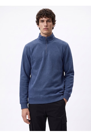 Limon Mavi Erkek Sweatshirt L6wm-swt9517 Indigo Melanj
