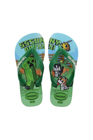 Havaianas Çocuk Minecraft Yeşil Parmak Arası Terlik-14295