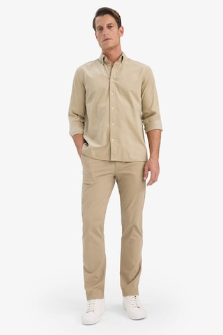 Defacto Regular Fit Polo Yaka Fitilli Kadife Uzun Kollu Gömlek E9024ax25wnkh475 Haki-kh475